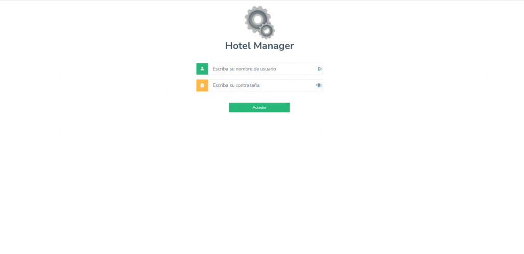 Captura de pantalla número 1 del proyecto Hotel Manager